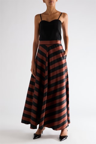 Jupe longue - Marron et noir