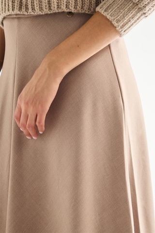 Jupe midi - Beige