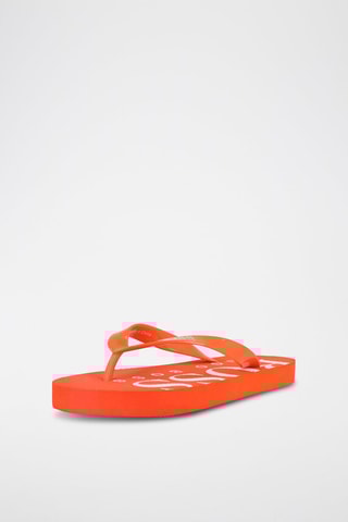 Tongs - Orange et blanc