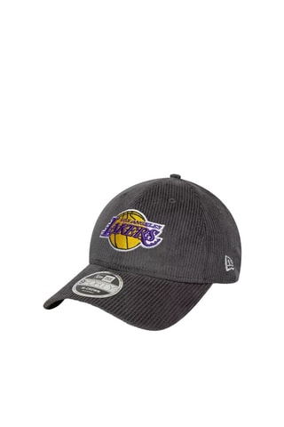 Casquette en velours - Noir et jaune