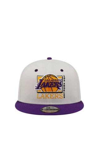 Casquette White Crown 9 Fifty Los Angeles Lakers - Blanc et violet