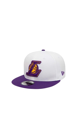 Casquette White Crown Patches 9 Fifty Loslak - Blanc et violet