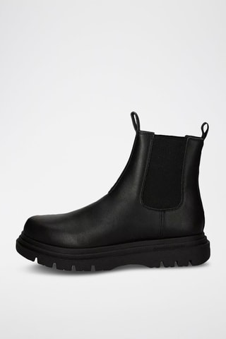Bottines en cuir - Noir
