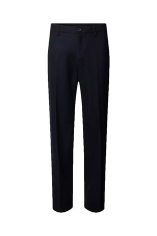 Pantalon en laine vierge - Bleu marine