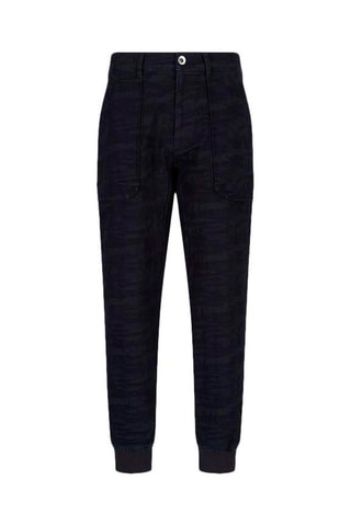 Jogging bi matière - Bleu foncé