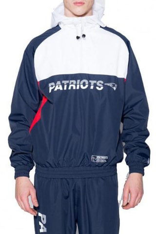 Veste coupe-vent Nfl Color Block Windbreaker Neepat - Bleu marine et blanc