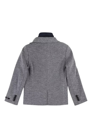 Veste de costume trompe-l'oeil - Gris chiné