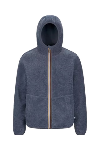Veste réversible à capuche - Bleu-gris
