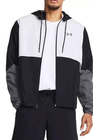 Veste à capuche - Noir, blanc et gris 