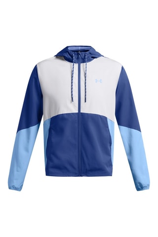 Veste à capuche - Bleu et gris