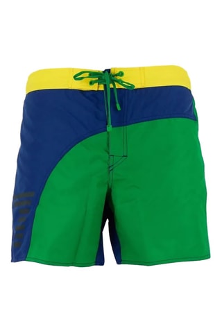 Short de bain - Vert et bleu marine