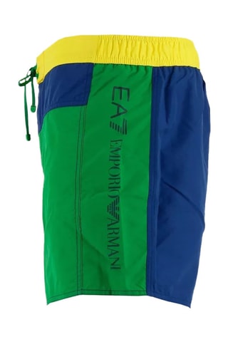 Short de bain - Vert et bleu marine