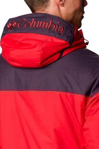 Parka à capuche Challenger - Rouge et prune