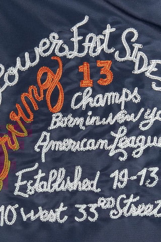 Blouson Varsity Princeton 2 - Bleu marine et blanc