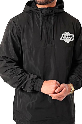 Coupe-vent à capuche Los Angeles Lakers - Noir