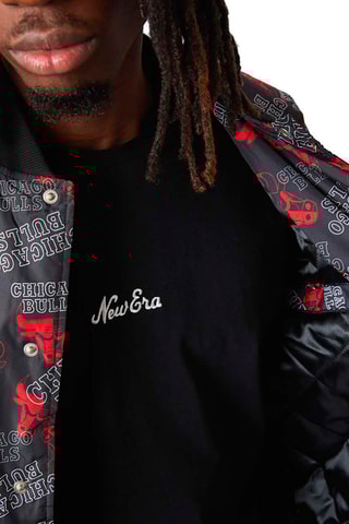 Bomber Logo Print Chicago Bulls - Noir et rouge