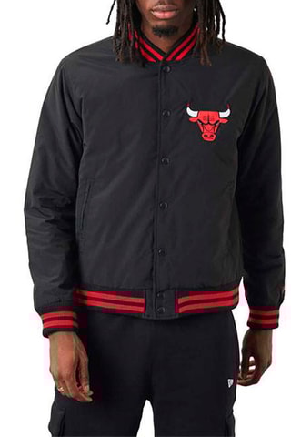 Bomber Team Logo Chicago Bulls - Noir