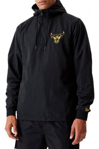 Coupe-vent à capuche Chicago Bulls - Noir