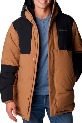 Parka à capuche Down - Marron et noir