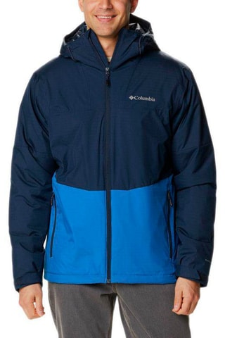 Coupe-vent à capuche Point Park - Bleu marine et bleu