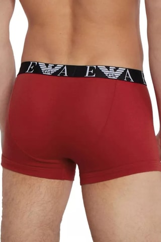 3 boxers - Bleu marine et rouge