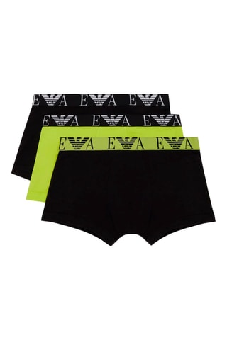 3 boxers - Noir et vert