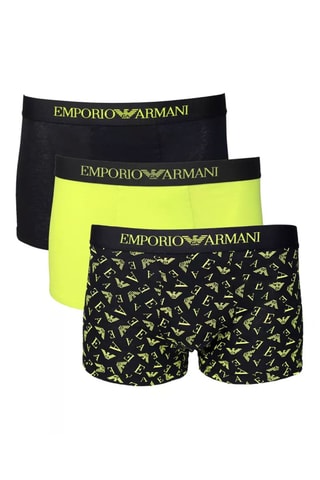 3 boxers - Vert citron et noir