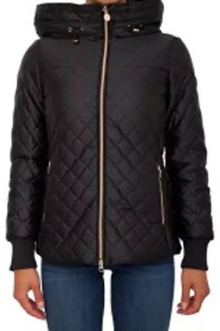 Doudoune à capuche Noir