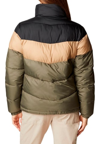 Doudoune Color-Block Puffect - Vert et marron glacé