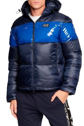 Doudoune à capuche - Bleu