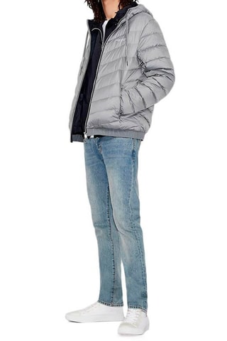 Doudoune à capuche Gris