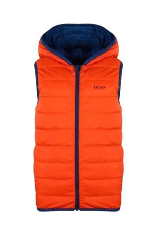 Doudoune réversible sans manches - Bleu et orange