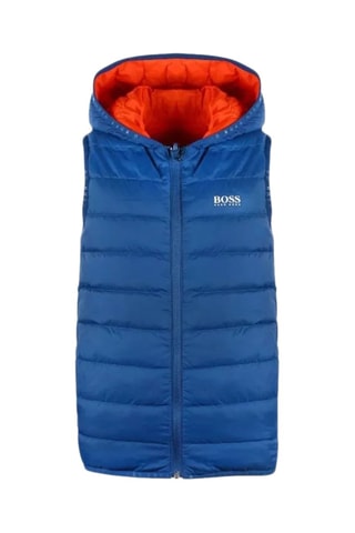 Doudoune réversible sans manches - Bleu et orange