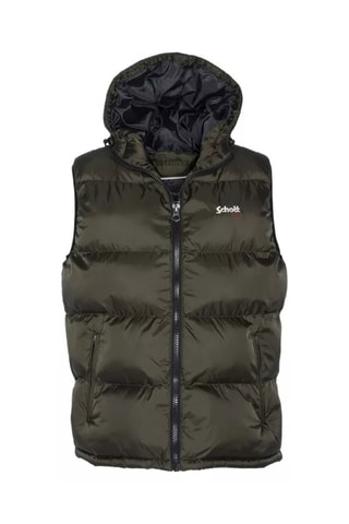 Doudoune sans manches à capuche - Kaki