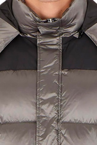 Doudoune à capuche - Gris et noir