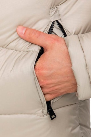 Doudoune à capuche - Beige et noir