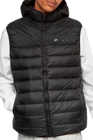 Doudoune light à capuche - Noir