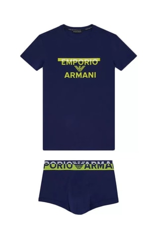 T-shirt et boxer - Bleu marine