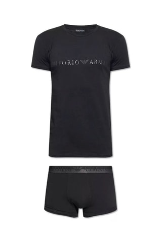 T-shirt et boxer - Noir