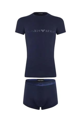 T-shirt et boxer - Bleu marine