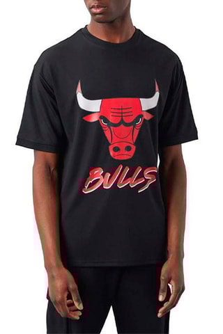 T-shirt NBA Script Chicago Bulls - Noir