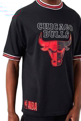 T-shirt Logo Chicago Bulls - Noir