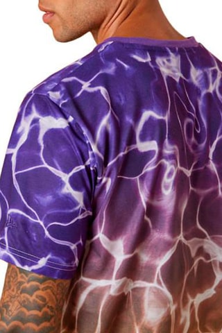 T-shirt NBA Tm Color Wtr Print Los Angeles Lakers - Violet et moutarde