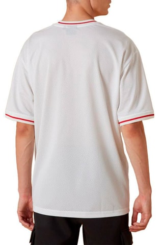 T-shirt NBA Mesh Team Logo Ovrszd Chicago Bulls - Blanc