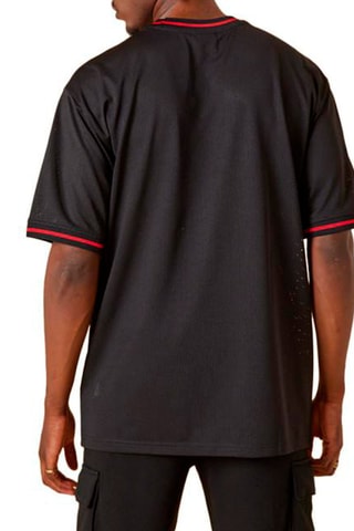 T-shirt NBA Mesh Team Logo Ovrszd Chicago Bulls - Noir
