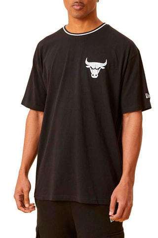 T-shirt Distressed Chicago Bulls - Noir et blanc