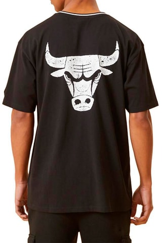 T-shirt Distressed Chicago Bulls - Noir et blanc