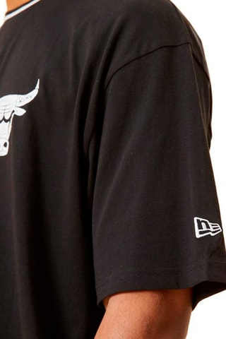 T-shirt Distressed Chicago Bulls - Noir et blanc