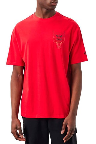 T-shirt NBA Oversize Chicago Bulls - Rouge