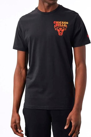 T-shirt NBA Neon Fade Chicago Bulls - Noir